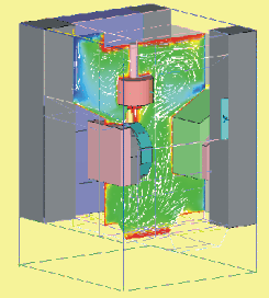 Bild CFD-Simulation Werkzeugmaschine 2